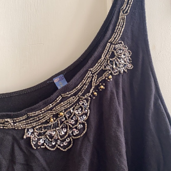 Free People Ruffled One Shoulder Tank Top Size M - Picture 8 of 12